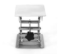 Plateforme élévatrice de Laboratoire LDAUYZLING 100 x 100 mm, Support à Ciseaux, Acier Inoxydable