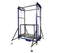 Plateforme élévatrice électrique pour échafaudage - Télécommande - Chantier de construction mobile - Décoration d'intérieur (6 m)