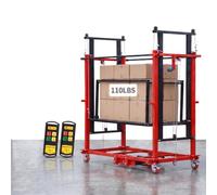 Plateforme élévatrice électrique pour échafaudage, tour motorisée de 500kg | Hauteur de levage de 2 m à 9,7 m (6,5 pi-32pi), plateforme de travail mobile pour la construction(Lifting 8m/26.2FT)