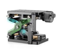 Plateforme élévatrice manuelle à axe Z Huanyu, hauteur 60 mm, plateforme de levage et de déplacement optique coulissante de haute précision, table de laboratoire à vérin linéaire avec règle graduée