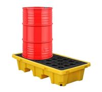 Plateforme étanche et Anti-débordement, bac de trop-Plein modulaire de Type Seau avec évacuation et Grille Amovible, en polyéthylène, adaptée aux Cuisines, sous-sols et Sites industriels.