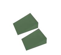 Plateforme inclinée pour squats Bloc de cale Squat antidérapant, 2 pièces, rampe professionnelle for haltérophilie, talon surélevé, soulève les mollets, planche inclinée Yoga(Green M)