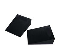 Plateforme inclinée pour squats Bloc de cale Squat antidérapant, 2 pièces, rampe professionnelle for haltérophilie, talon surélevé, soulève les mollets, planche inclinée Yoga(Black M)