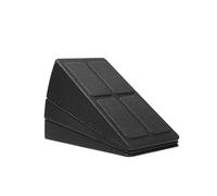 Plateforme inclinée pour squats Bloc de cale Squat réglable et antidérapant, 3 pièces, rampe, civière mollet, planche inclinée, force for Deadlift(Black A)