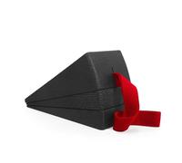 Plateforme inclinée pour squats Civières réglables en mousse for mollets, planche inclinée, bloc de cale, rampe squat, plate-forme(Black red)