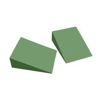 Plateforme inclinée pour squats Planches inclinées extensibles antidérapantes portables, rampe de Squat, blocs cale Yoga EVA, léger, Support du bas dos poignet(Green)