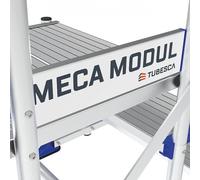 Plateforme Méca Modul 4 marches - 2m - 2 garde-corps - 1 rampe TUBESCA