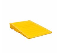 Plateforme Modulaire De Déversement, Rampe De Déversement (80 X 15/30 X 120 Cm) Pour Chariot Élévateur, Transpalette, Diable. Déplacez Facilement Les Fûts Vers Un Conteneur Compatible.(80x15x120cm)