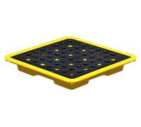 Plateforme modulaire de rétention des déversements - Palette anti-déversement robuste pour entrepôts industriels, usines et stockage de produits chimiques - Optimisation de la sécurité et de