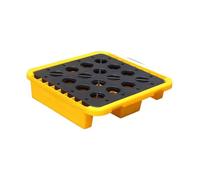 Plateforme modulaire de rétention des déversements pour palettes, entrepôts et usines : bac en plastique durable pour une gestion efficace des déversements et une protection environnementale