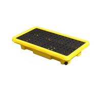 Plateforme Modulaire Industrielle De Rétention Des Déversements - Plateau En Plastique Durable Pour Une Maîtrise Efficace Des Déversements, La Sécurité Et La Protection De L'Environnement, Jaune, 66