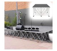 Plateforme modulaire Portable - dotée de colonnes en Alliage d'aluminium antidérapantes et connectables, d'équipements Mobiles Pliables et de Pinces latérales réglables pour Une Installation