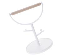 Plateforme Multi-Usage pour Perroquets avec Branche À Croquer Plateau Amovible Calopsittes Tourtereaux Jouet De Divertissement Petits Oiseaux Plate-Forme Perruches