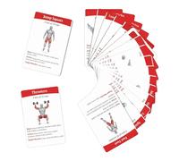 Plateforme pédagogique de remise en forme - Outil d'entraînement étanche de 8,9 x 6 cm, compagnon sans équipement, matériau en papier indéchirable | Stratégie de progression de routine aérobie Réalisa
