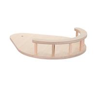Plateforme pour Chat Détachable en Bambou, Marche D'extension pour Arbre | Bord Arrondi, Fixation Amovible, Finition Khaki, pour Tour au Sol et Cadre Intérieur