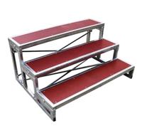 Plateforme Pour Chœur, Marche Escalier Pour Chœur De Niveau 1/2/3, Pupitre De Conférence Pour Musique Chorale 20Cm De Haut, Siège De Tabouret Pour Pupitre De Parole, Pupitre Pour Photo De Groupe 3Tier