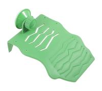 Plateforme pour Tortue en Plastique Vert, Rampe Réglable à Ventouse | Surface Lisse, Montage Simple pour Aquarium, Usage sous Lampe Chauffante, pour Axolotls et Tortues