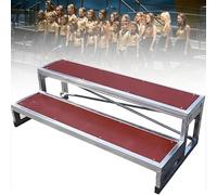 Plateforme réglable pour chœur, escalier de chorale à 3 niveaux, 20 cm de haut, tabouret lutrin parlant portable, support photo de groupe pour église, école, scène