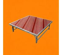 Plateforme scénique portable, pliable et modulaire, surface antidérapante, capacité de charge de 600 kg, idéale pour les défilés de mode, les discours, les spectacles vivants(150x100x20cm)