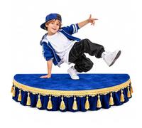 Plateforme scénique portable, scènes semi-circulaires pour les spectacles | Plateforme scénique pour enfants avec tablier, haute capacité de charge, pour accueillir des discours(Blue,47.2x23.6in)