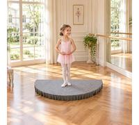 Plateforme Scénique pour Enfants avec Plinthe Scène Portable Semi | Plateforme de Scène Portable pour Événements Scolaires et Fêtes a Domicile, Capacité de Charge de 250 kg(Gray,150x75x15cm)
