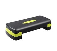 Plateforme Step RéGlable Plate-forme de marche aérobique ABS réglable, planche d'exercices d'entraînement physique à domicile Step AéRobic Ajustable(Green)