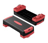 Plateforme Step RéGlable Plate-forme de marche aérobique multifonctionnelle for entraînement à domicile, exercice d'équilibre, banc Fitness Step AéRobic Ajustable(Red)