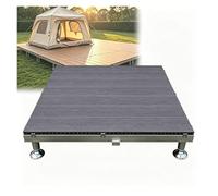 Plateforme Terrasse Surélevée, Plateforme Bois Composite Modulaire | Kit de Terrasse Flottante pour Camping, Patio Jardin, avec Pieds Réglables, Imperméable Antidérapant(100cm/39in)