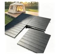 Plateforme Terrasse Surélevée, Plateforme Bois Composite Modulaire | Kit de Terrasse Flottante pour Camping, Patio Jardin, avec Pieds Réglables, Imperméable Antidérapant(200cm/78.7in)