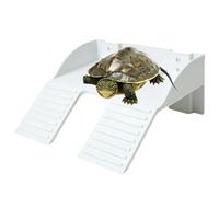 Plateforme Tortue Avec Porte-nourriture, Rampe Et Décor Aquarium