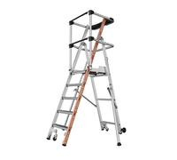 Plateforme VELOCE 5 marches - garde-corps a sangles - COMABI - 02274115