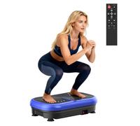 Plateforme Vibrante 200W, 120 Niveaux, Télécommande, Portée 120 kg | Plaque Vibrante Fitness pour Perte de Poids, Raffermissement Musculaire et Récupération - Idéal pour Maison