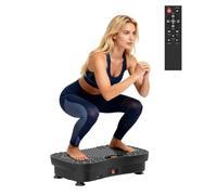 Plateforme Vibrante 200W, 120 Niveaux, Télécommande, Portée 120 kg | Plaque Vibrante Fitness pour Perte de Poids, Raffermissement Musculaire et Récupération - Idéal pour Maison