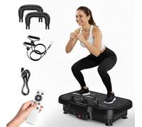 Plateforme vibrante 2025 améliorée avec deux moteurs pour la perte de poids, l'entraînement de tout le corps, le renforcement musculaire - Appareil de massage, 1 à 180 réglages, charge maximale de 150