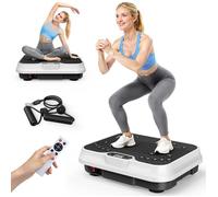 Plateforme Vibrante - 250 niveaux de vibration - 9 programmes d'exercices - Ecran LED - télécommande - cordes de tension - Max 150kg