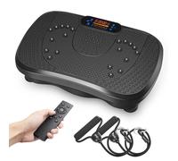 Dripex Plateforme Vibrante Oscillante Vibration Plate Puissante Exercise Machine 99 Vitesses Réglables Haut-Parleur Bluetooth Intégré Port USB Télécommande Écran LED - Noir
