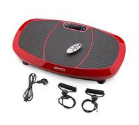 Plateforme Vibrante 3D Intense Gymtek - Machine Sport Maison pour Maigrir du Ventre, Appareil Fitness Platform 3D, 5 Programmes, 2 Moteurs 200W (Rouge)