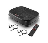 Plateforme vibrante - 99 vitesses + Bluetooth + massage magnétique-2 sangles + télécommande pour la maison