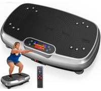 Plateforme vibrante améliorée avec double moteurs pour perdre du poids, entraînement complet du corps, renforcement musculaire, support de vibration, capacité de 450 LBS, plaque vibrante pour