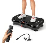 Plateforme Vibrante avec 99 Niveaux d’Intensité,Peut Supporter 220kg | Plaque Vibrante Maison Antidérapante avec Haut Parleur Bluetooth&Télécommande,Machine Fitness pour Perte Poids et Relaxation
