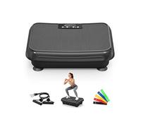 Plateforme vibrante, Avec Bluetooth & télécommande - Cordon de serrage, Bande de résistance offerte, Noir