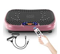 Plateforme vibrante avec magnétothérapie & Bluetooth, 120 vitesses, entraînement de tout le corps, plaques vibrantes avec télécommande et bandes de résistance, pour la perte de poids, le développement