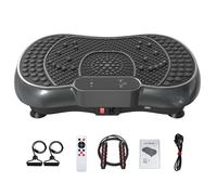 Plateforme vibrante BIGZZIA Haut-parleurs Bluetooth & cordon de serrage 99 niveaux écran tactile LED une corde à sauter Gratuite