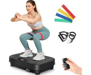 Plateforme Vibrante Dripex Plaque Vibrante 5 Programmes, avec Télécommande | 99 Niveaux d’Intensité avec Bandes de Résistance