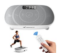 Plateforme Vibrante Merach 10 Vitesses Avec Télécommande Et Écran Led, Entraînement Complet, Fitness Silencieux, Gris, 150kg Max Gris