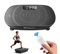 Plateforme Vibrante Merach 10 Vitesses, Led, Télécommande, Fitness Vibration, Perte De Poids, Musculation, Noir, 150kg Max Noir