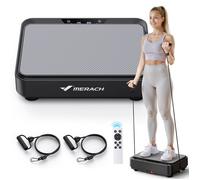 Plateforme Vibrante Mini 1.0 MERACH - 99 Niveaux de vitesse/9 Programmes - Télécommande - Drainage Lymphatique - pour Perte de Poids