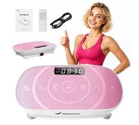Plateforme Vibrante Mini MERACH - 11 niveaux - Télécommande - Écran LED - moteur silencieux -150kg - Tapis Silicone - Garantie 2 ans