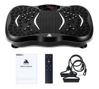 Plateforme Vibrante Oscillante - 99 Niveaux & 2 Bandes de Résistance - Audio Bluetooth pour Renforcement et Modelage Musculaire