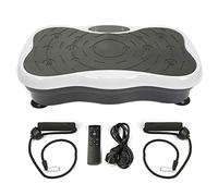 Plateforme Vibrante Perte de Poids, Plateforme Vibrante de Massage Lymphatique, Plaque Vibrante, 200W,Bluetooth Musique,Exercice à la Maison, réduction de la Graisse et de la Forme/Noir et Blanc